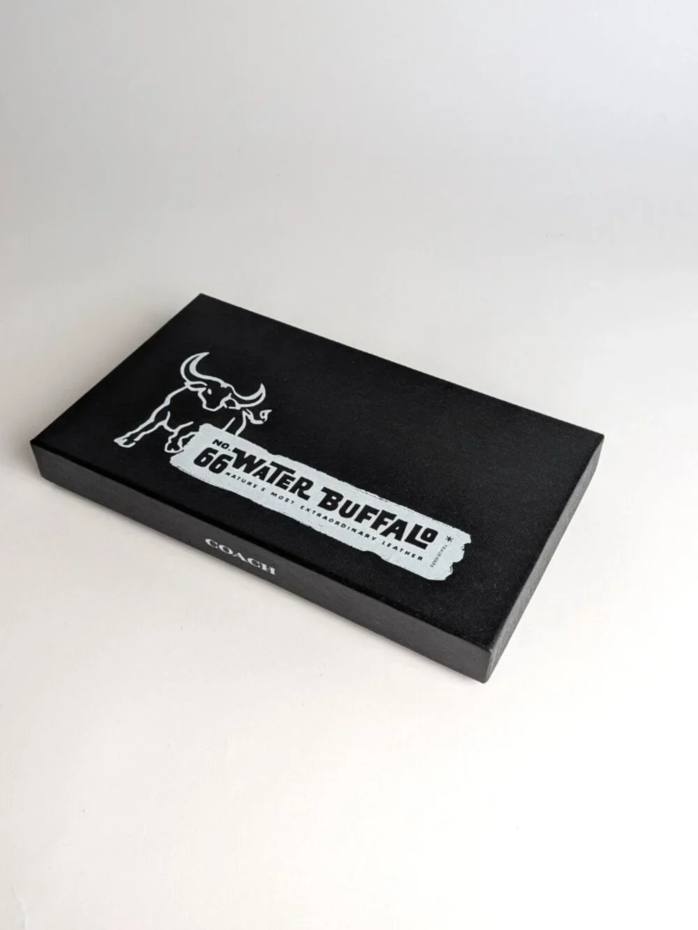 COACH Limited Edition No. 66 Water Buffalo Empty Presentation Box Only Black